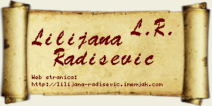 Lilijana Radišević vizit kartica